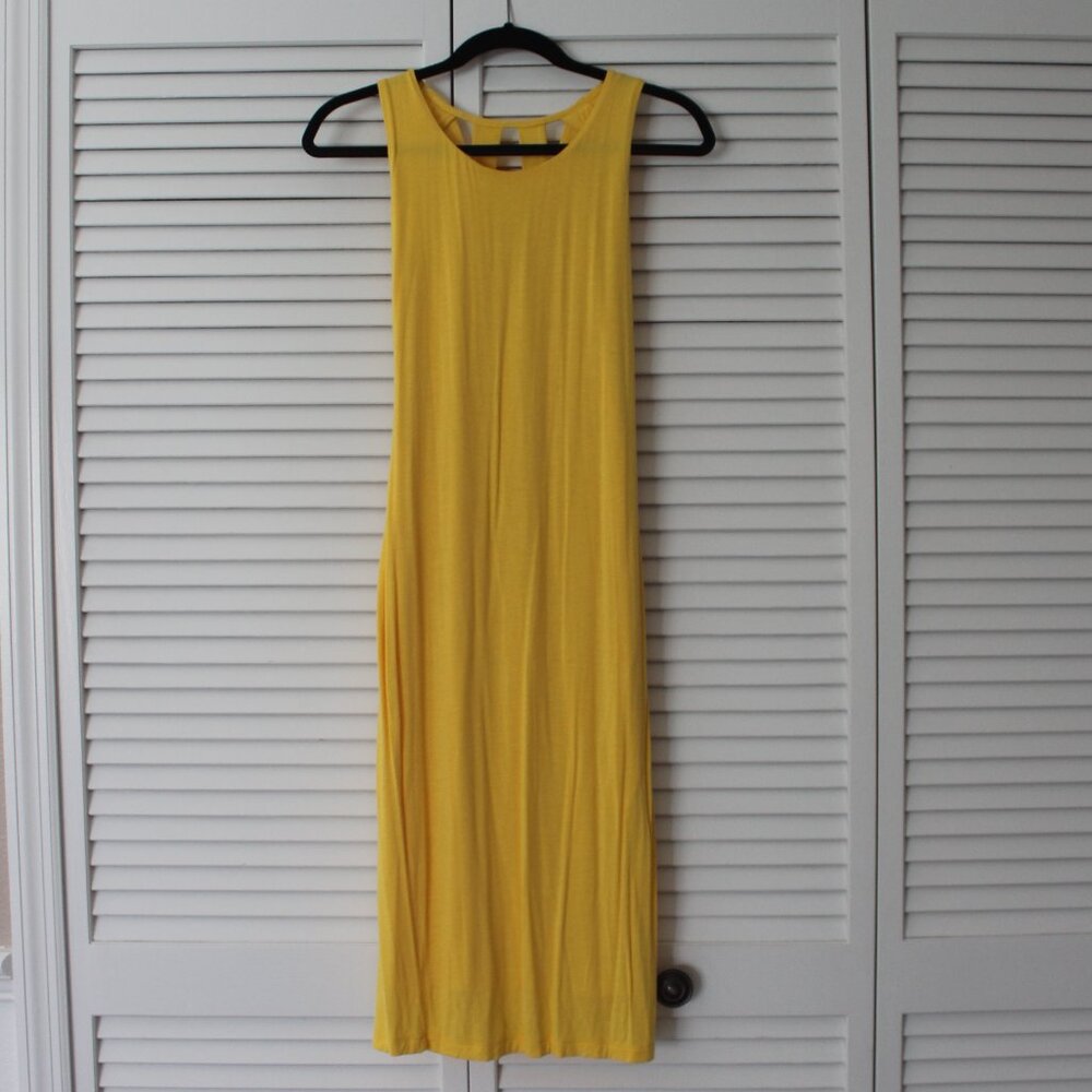 Venus Yellow Braided Back Mini Dress